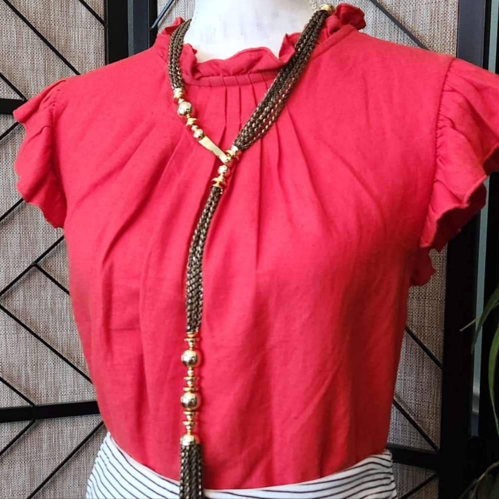 Marc New York Vibrant Red Top